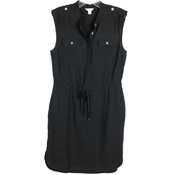 Calvin Klein Black Sleeveless Dress with Pockets - Picture 1 of 8
